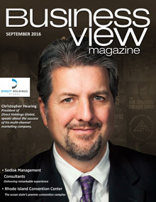 September 2016 issue cover for Business View Magazine.