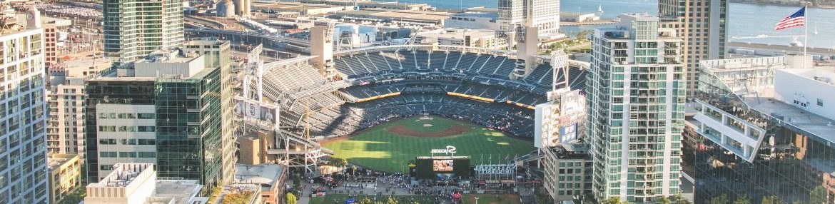 Petco Park Aerial view.