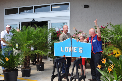 St. Johns County Florida, Lowe's grand opening board cutting.