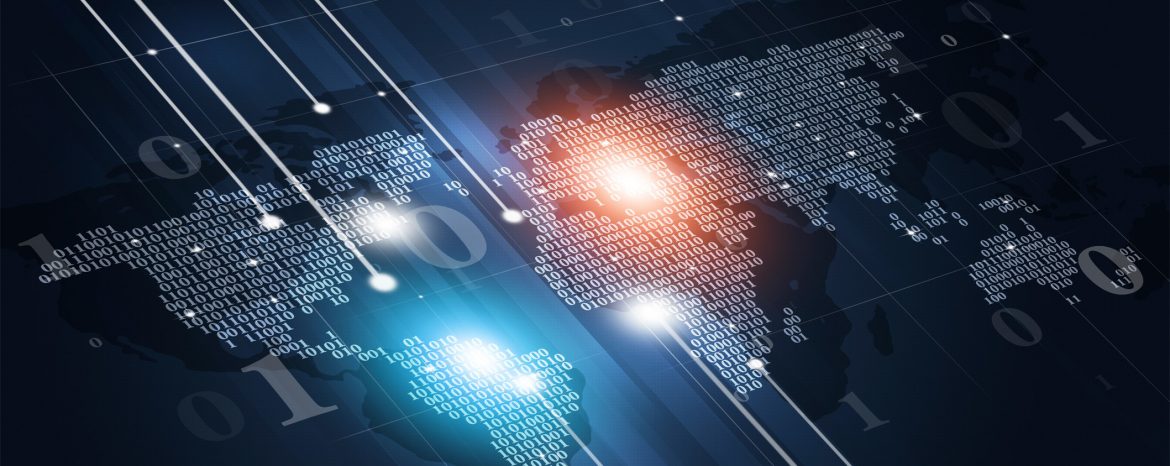 Worldwide Supply map of Earth artistic rendering.