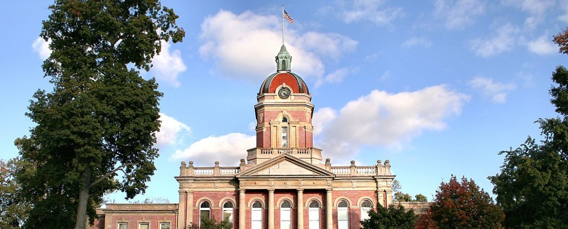 Elkhart County, Indiana courthouse.