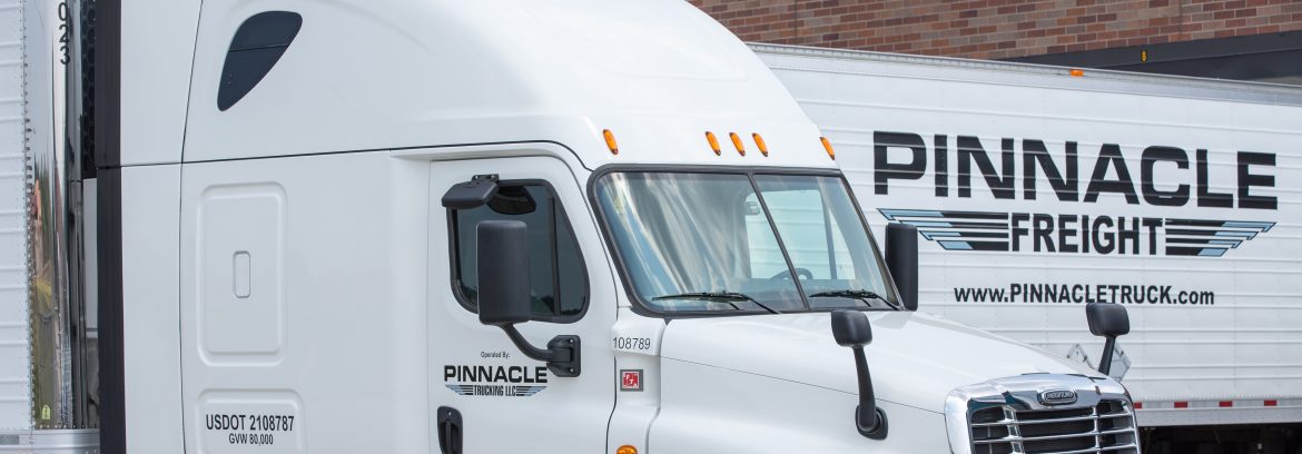 Pinnacle Freight semi truck.