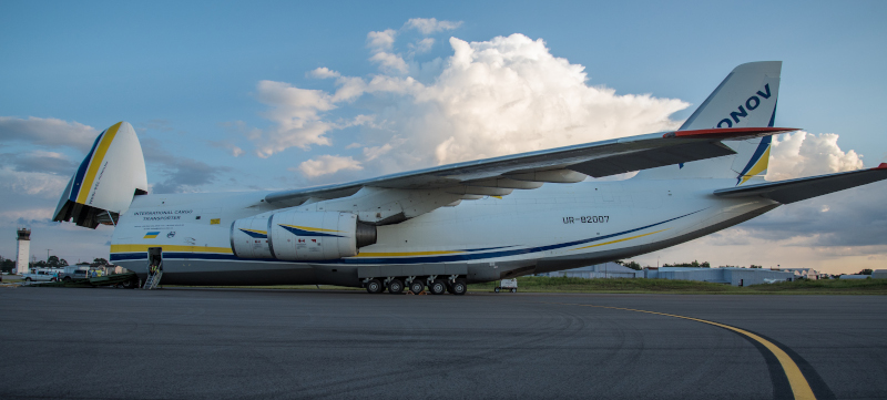 Dothan Regional Airport international cargo plane.