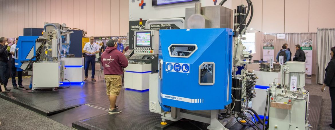 North American Die Casting Association event with large equipment and people.