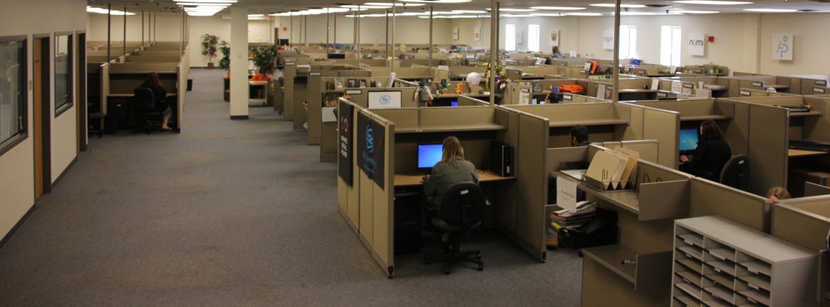 Five Star Call Centers call floor interior.