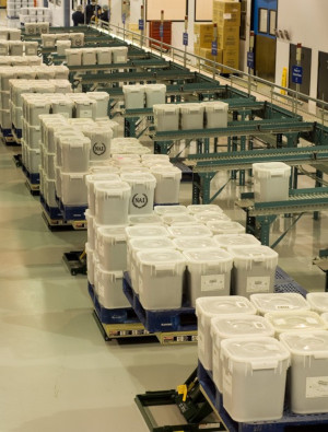 Natural Alternatives International Inc production floor totes.