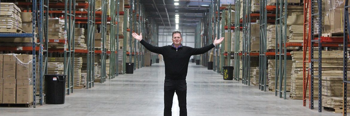 COE Distributing JD in the warehouse.