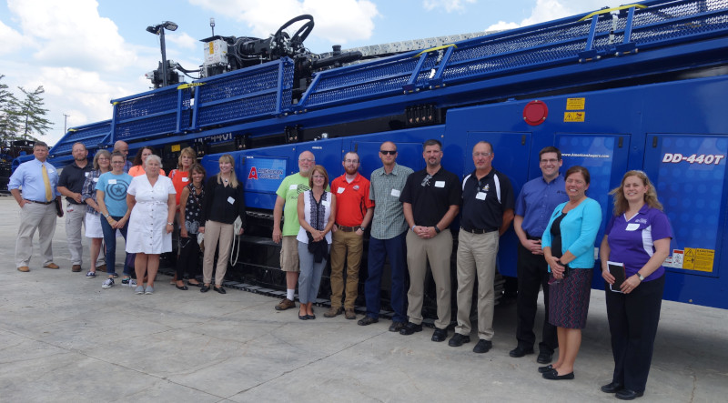 Grow Ashland | Ashland County, Ohio photo of American Augers equipment and staff.