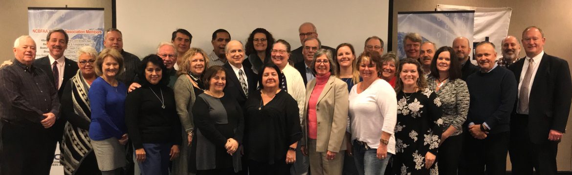 The National Customs Brokers & Forwarders Association Board of Directors and Officers of 2018 posing for a group photo.