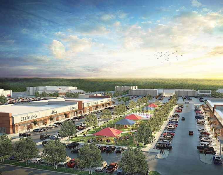 Proposed San Jacinto Marketplace Rendering for Baytown, Texas.