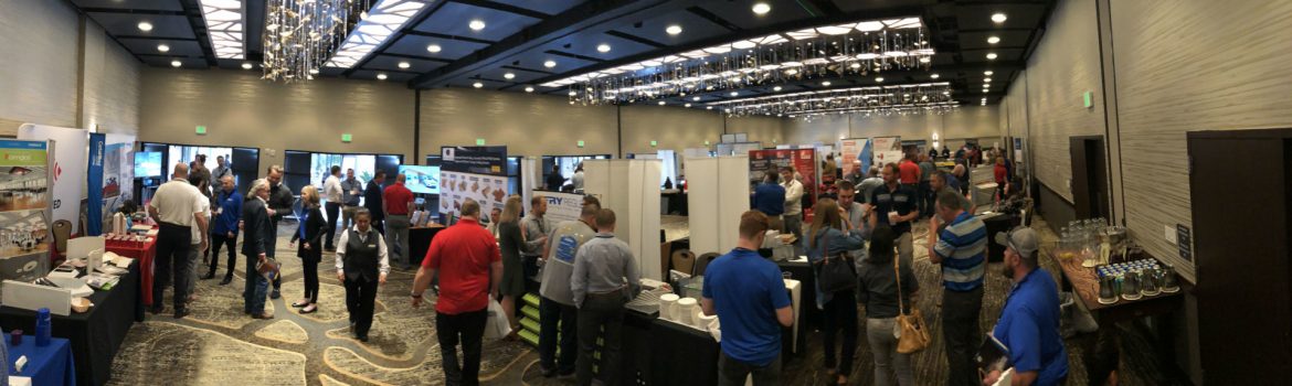 The Ceilings and Interior Systems Construction Association event, panoramic photo.