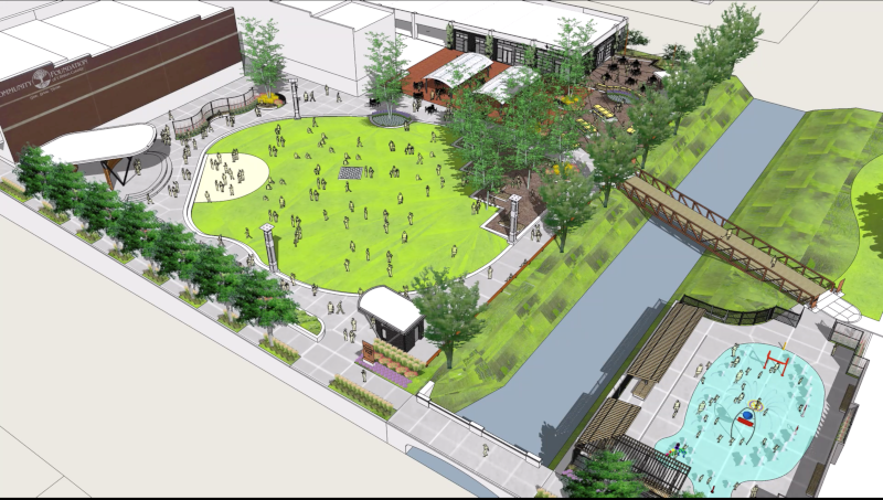 Prairie Creek Park Rendering for Frankfort, Indiana