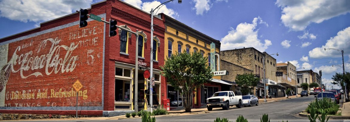 Independence County, Arkansas city street.