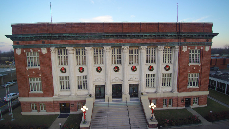 Phillips County, Arkansas county building front.