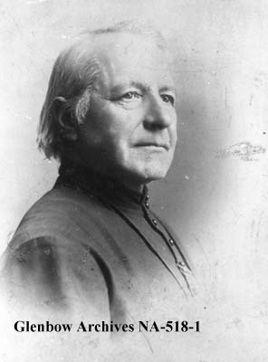 Lacombe, Alberta's Father Lacombe portrait photo. From the Glenbow Archives NA-518-1