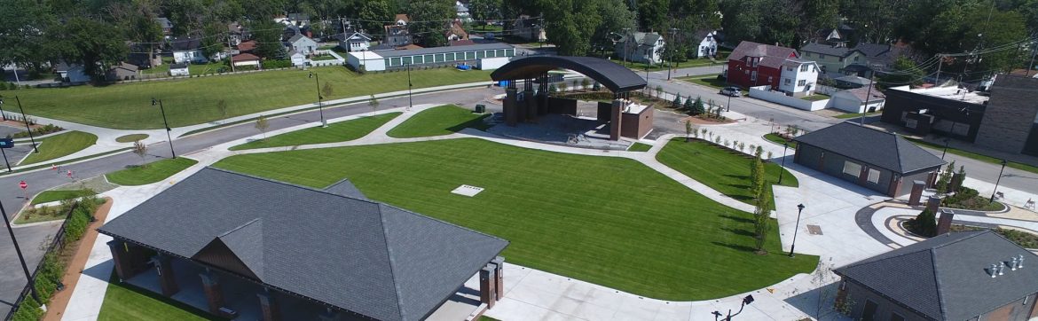Lansing, Illinois Fox Pointe aerial view.