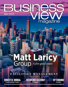 May 2019 issue cover of Business View Magazine.