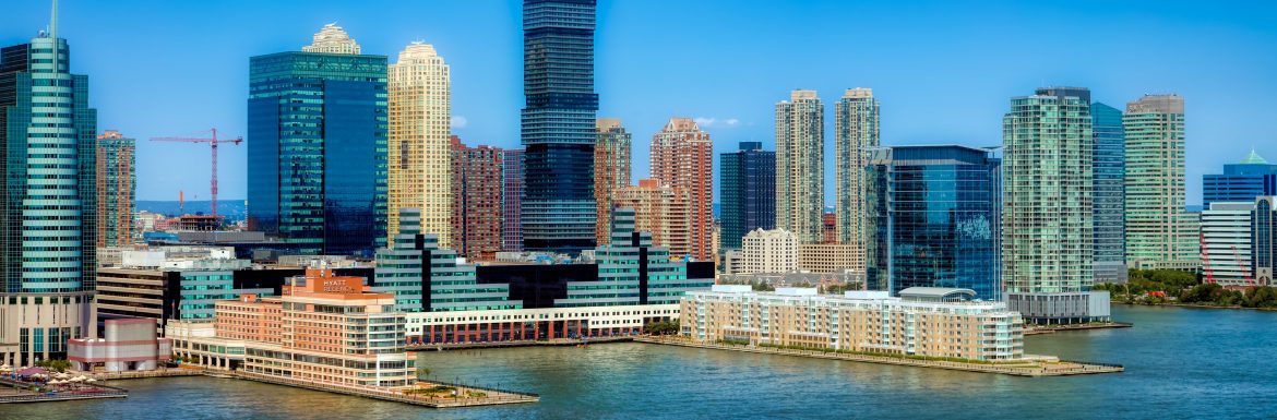 The New Jersey skyline for the New Jersey Economic Development Authority.