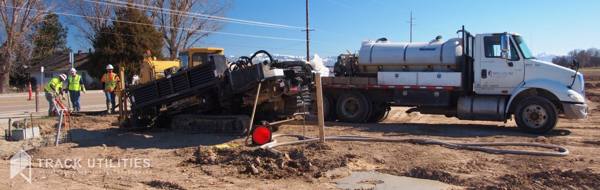 Peak Utility Services Group on site working under their operating company called Track Utilities.