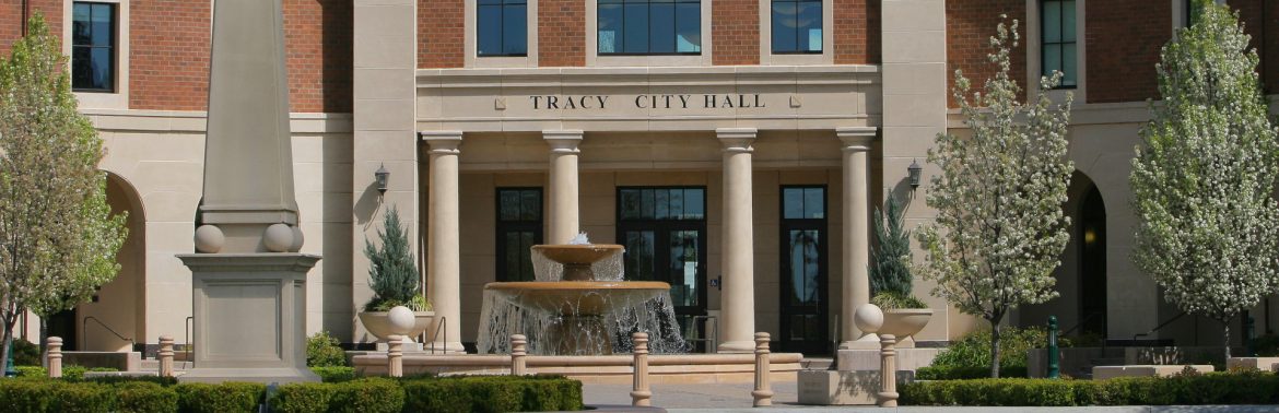 Tracy California City Hall building.