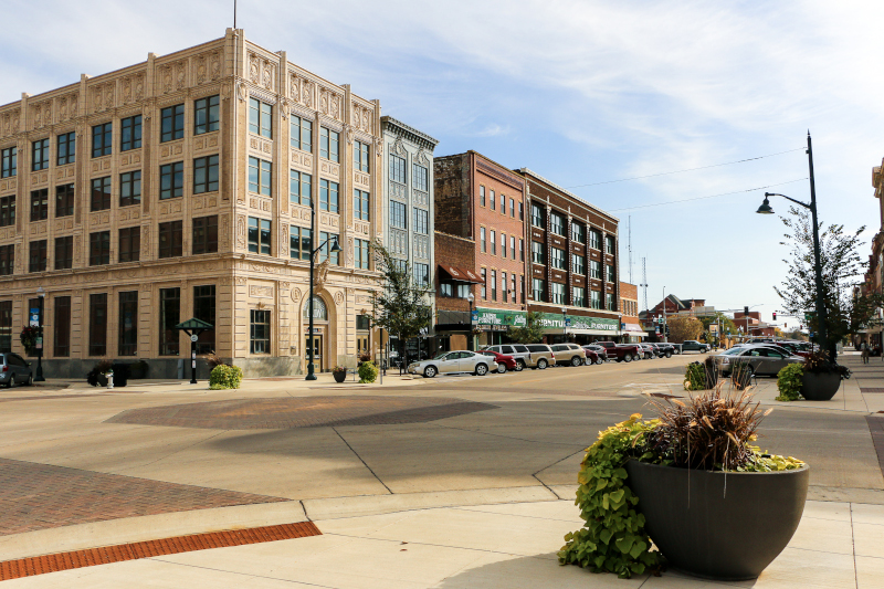 Albert Lea, Minnesota, MN, streetscape by Teresa Kauffmann.