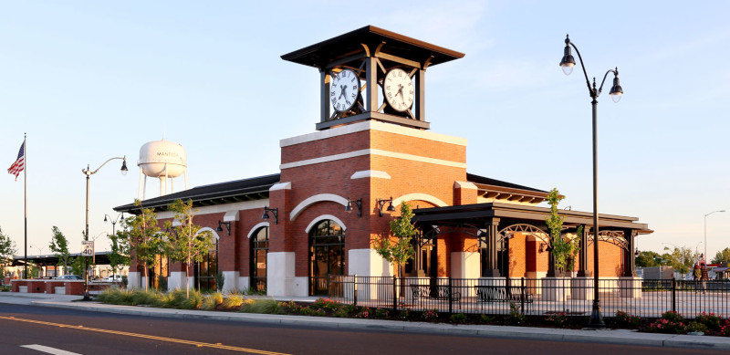 Manteca, California, CA Transit Center.