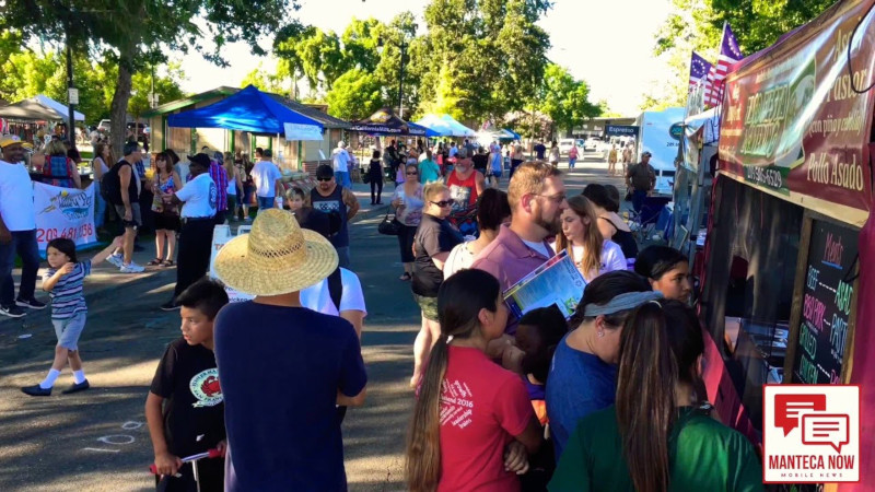 Manteca, California, CA Street Festival.