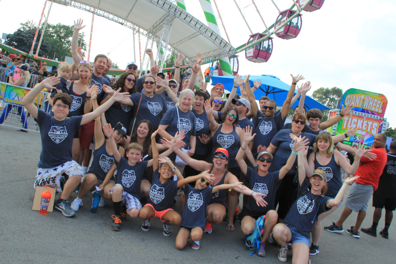 Wisconsin State Fair Park family reunion group.