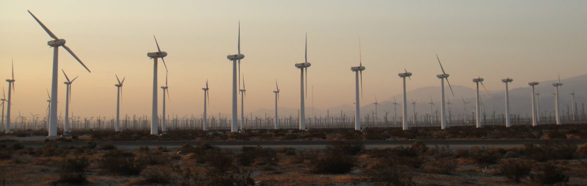 Azusa, California wind turbines.