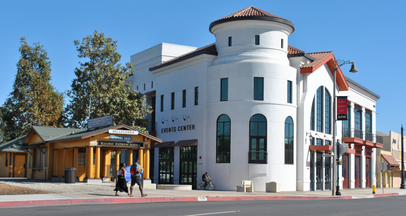 Bellflower, California MAYNE events center and historic P.E. train depot
