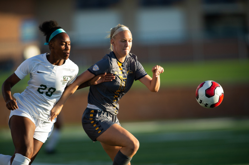 Dix Stadium hosting Kent State University Kent State women's soccer vs. Cleveland State.