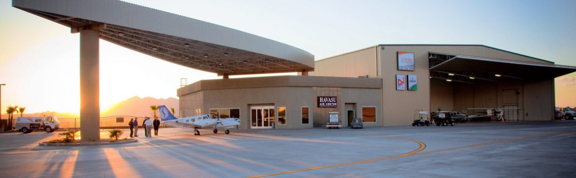 Lake Havasu City Airport terminal.