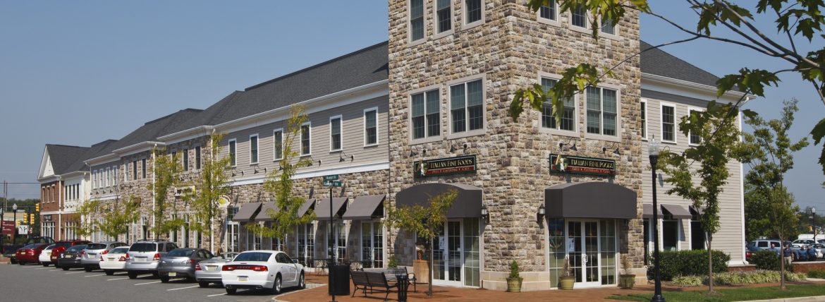 Plainsboro Township, New Jersey village center.