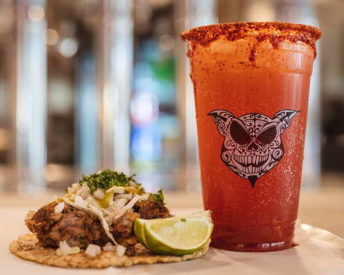 Riverside, California food lab example of drink and food.