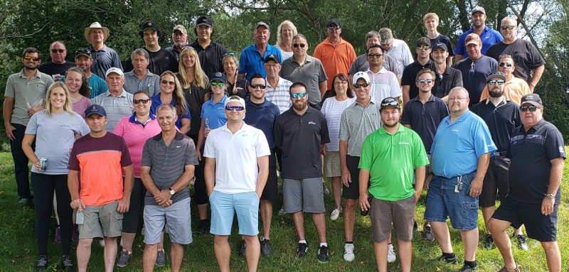 Vanden Bussche Irrigation & Equipment Ltd. Golf Day Group photo.