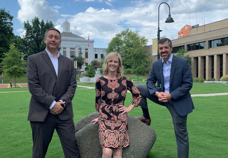 Gainesville, Georgia City Manager, Bryan Lackey; Assistant City Manager, Angela Sheppard; Community and Economic Development Director, Rusty Ligon