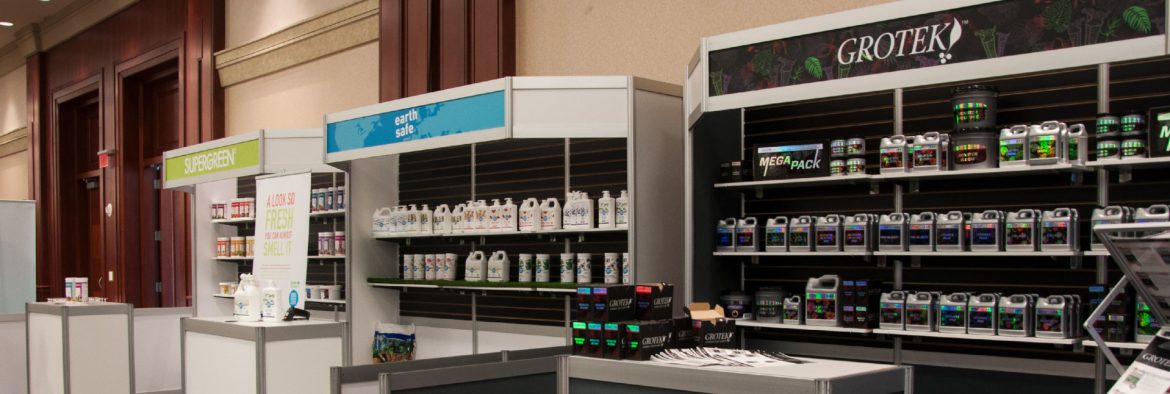 Greenstar Plant Products Inc. Products on shelves in a store.