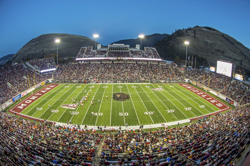 The Washington-Grizzly Stadium WGS Night Game.