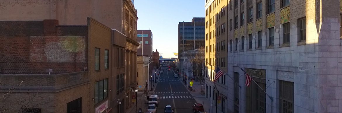 Bridgeport, Connecticut downtown.