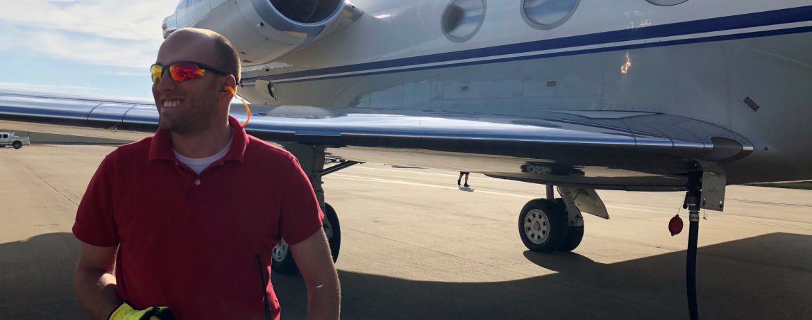 Mesquite Metro Airport, Andrew happy face.