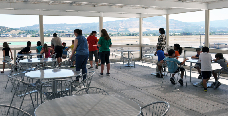 Rogue Valley International-Medford Airport observatin deck.