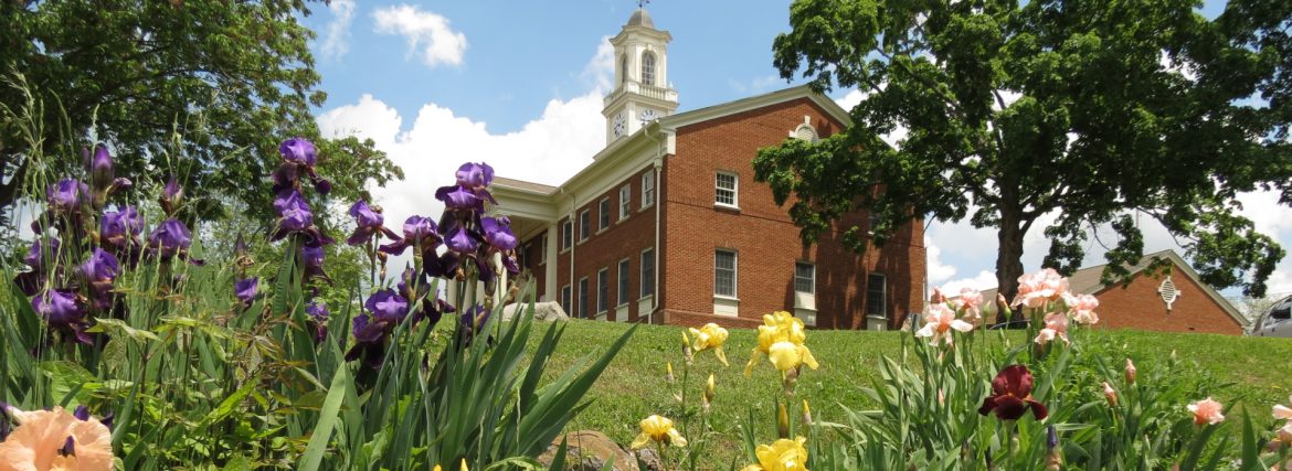 Greeneville, Tennessee flowers at town hall.