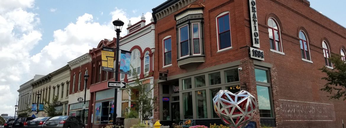 Liberty, Missouri row of buildings