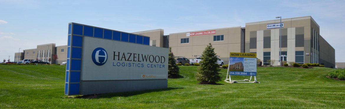 Hazelwood, Missouri Hazelwood Logistics Center sign and building.