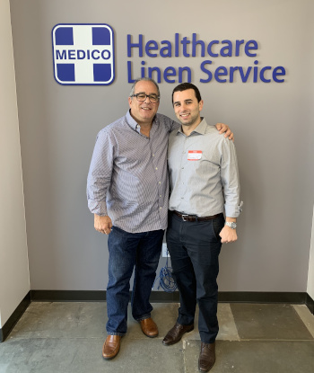 President of the American Textile Maintenance Company, Brad Shames & Director of Operations, Greg Shames