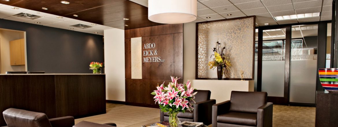 Abdo, Eick & Meyers LLP office interior.