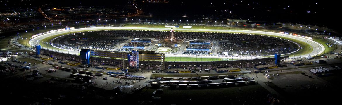 Kansas City, Kansas stadium night shot.