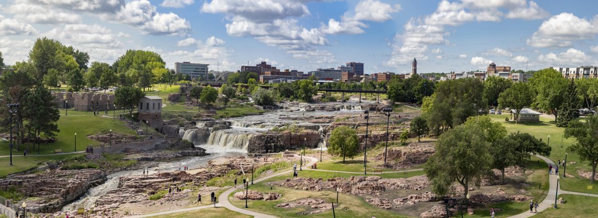 sioux falls park waterfalls