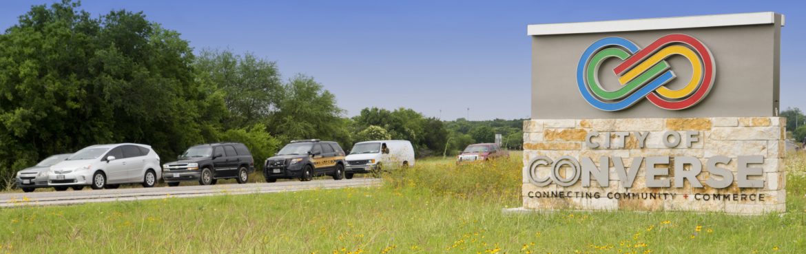Converse, Texas Monument sign
