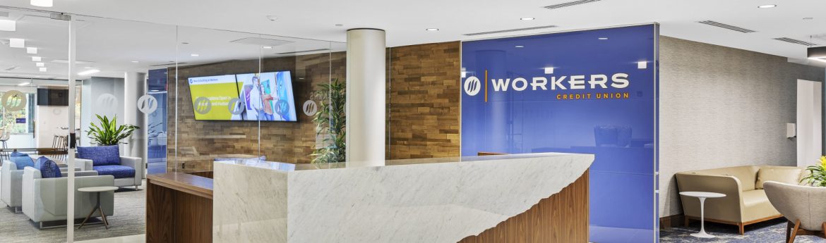 Workers Credit Union Littleton branch interior